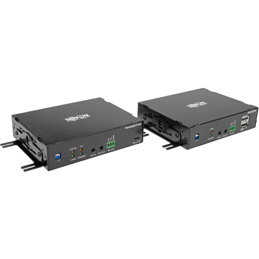 Tripp Lite DisplayPort Over Fiber Extender Kit 4K @ 30Hz IR USB Duplex Multimode MMF 985ft TAA - 1 Computer(s) - 1 Local User(s) - 1 Remote User(s) - 1000 ft Range - 4K - 3840 x 2160 Maximum Video Res...  - B127F-1A1-MM-DD - eCommerce Business Prime