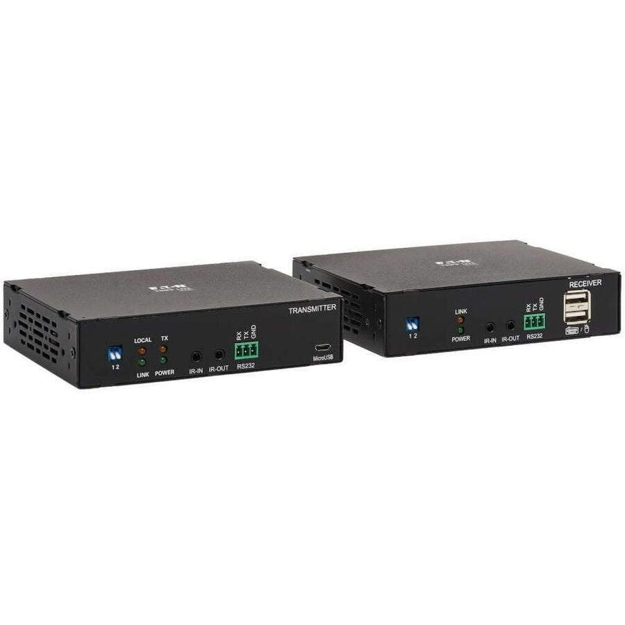 Tripp Lite HDMI Over Fiber Extender Kit 4K @ 60Hz IR USB Duplex MMF LC TAA - HDMI over Fiber Extender Kit - 4K @ 60 Hz, HDR, RS-232, IR, USB, Duplex Multimode LC, 985 ft., TAA - B127F-1A1-MM-HH - eCommerce Business Prime