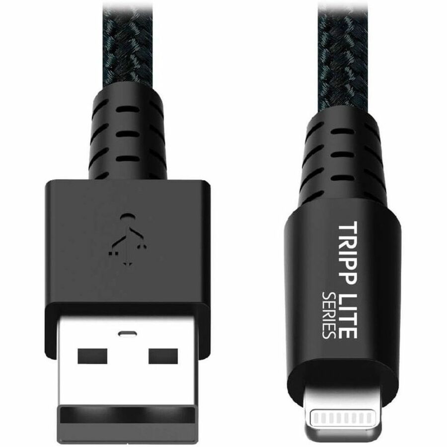 Tripp Lite Heavy Duty Lightning to USB Sync/Charge iPad iPhone Apple 6ft 6' - 5.91 ft Lightning/USB Data Transfer Cable for iPhone, iPad, iPad mini, iPad Air, iPad Pro, iPod touch, Computer - First En...  - M100-006-GY-MAX - eCommerce Business Prime
