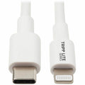 Tripp Lite Lightning to USB C Sync / Charging Cable Apple iPhone iPad 3ft 3' - 3 ft Lightning/USB Data Transfer Cable for iPhone, iPad, iPod, MacBook, Chromebook, Wall Charger, External Hard Drive, iP...  - M102-003-WH - eCommerce Business Prime