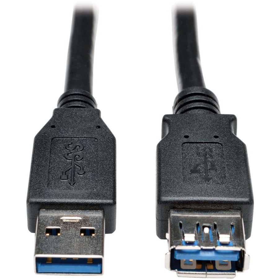 Tripp Lite USB 3.0 SuperSpeed Extension Cable - USB-A to USB-A, M/F, Black, 3 ft. (0.9 m) - 3 ft USB Data Transfer Cable for Computer, Printer, Modem, Notebook, Chromebook, Tablet, Keyboard, Portable ...  - U324-003-BK - eCommerce Business Prime
