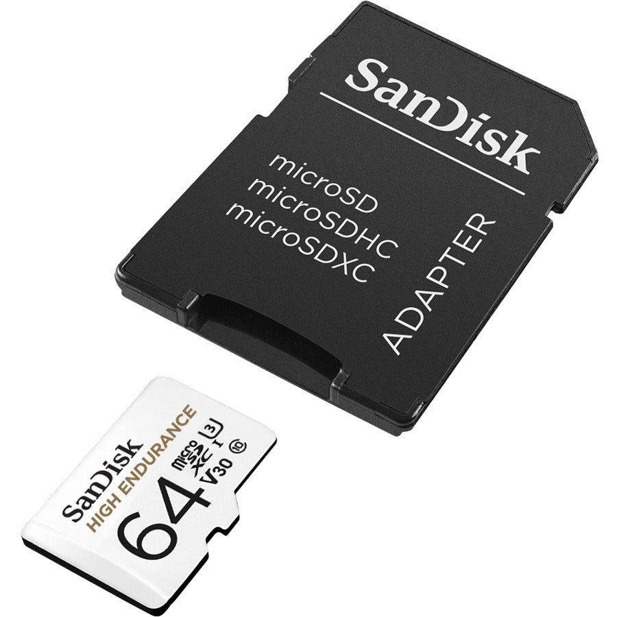 SanDisk High Endurance 64 GB Class 10/UHS-I (U3) microSDXC - 100 MB/s Read - 40 MB/s Write - 2 Year Warranty - SDSQQNR-064G-AN6IA - eCommerce Business Prime