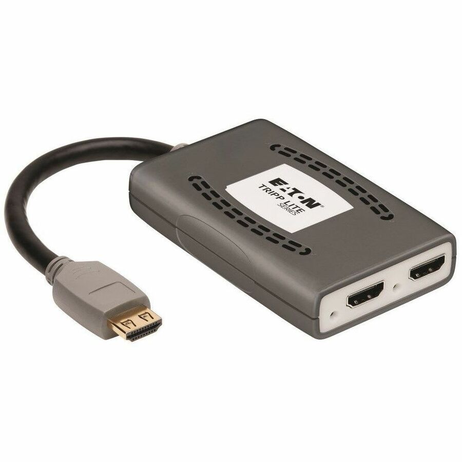 Tripp Lite 2-Port HDMI Splitter - HDMI 2.0, 4K @ 60 Hz, 4:4:4, Multi-Resolution Support, HDR, HDCP 2.2, USB Powered, TAA - 4096 x 2160 - 15 ft Maximum Operating Distance - HDMI In - HDMI Out - USB - N...  - B118-002-HDR-V2 - eCommerce Business Prime