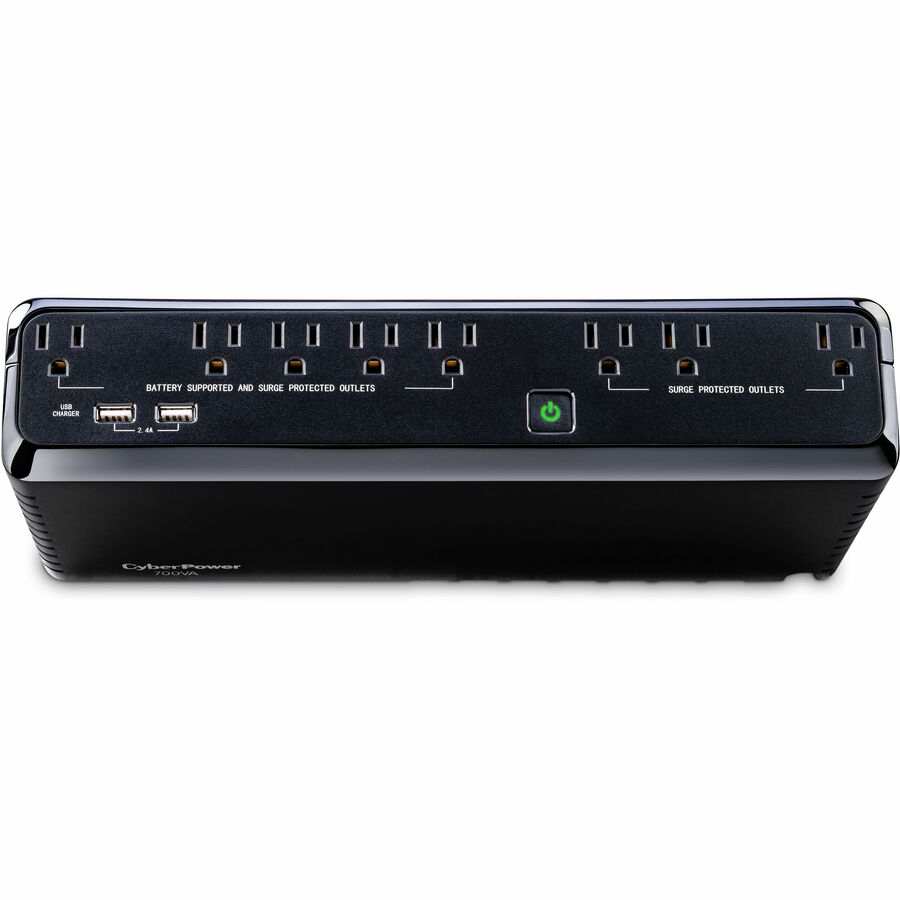 CyberPower SL700U Standby UPS Systems - 700VA/370W, 120 VAC, NEMA 5-15P, Compact, 8 Outlets, PowerPanel&reg; Personal, $100000 CEG, 3YR Warranty - SL700U - eCommerce Business Prime