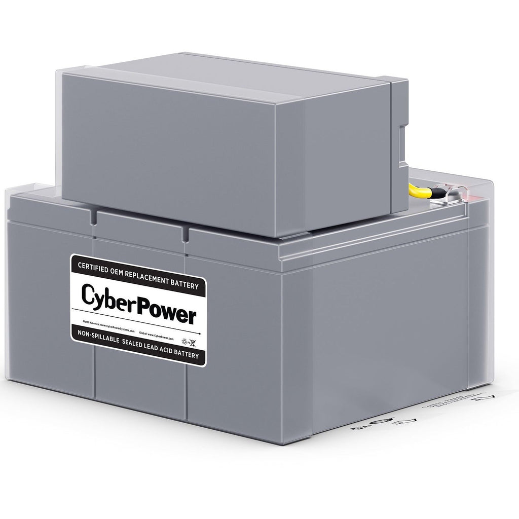 CyberPower RB1290X4K Replacement Battery Cartridge - 4 X 12 V / 9 Ah Sealed Lead-Acid Battery, 18MO Warranty - RB1290X4K - eCommerce Business Prime