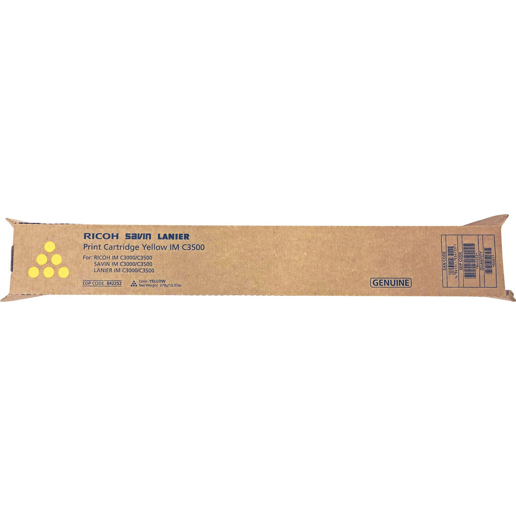 Ricoh Original Toner Cartridge - Yellow - Laser - 19000 Pages - 1 Each - 842252 - eCommerce Business Prime