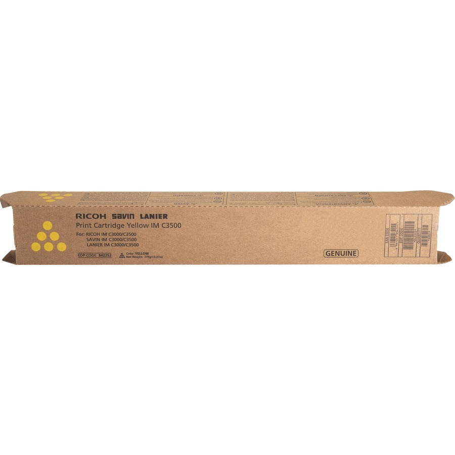 Ricoh Original Toner Cartridge - Yellow - Laser - 19000 Pages - 1 Each - 842252 - eCommerce Business Prime