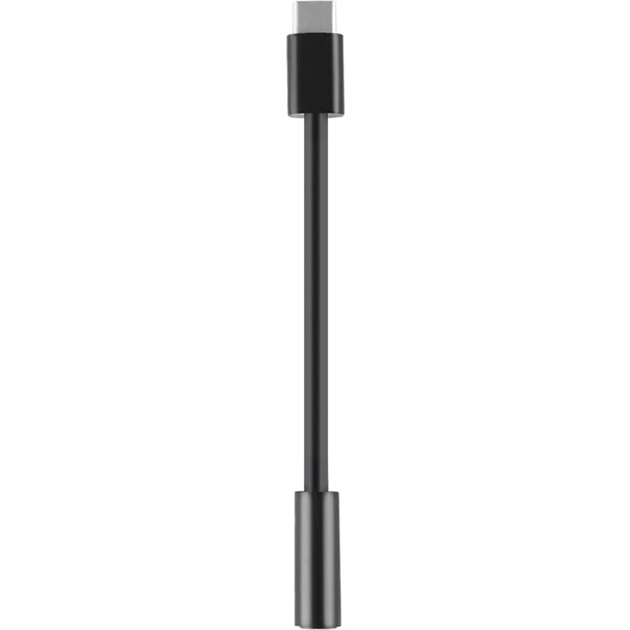 4XEM USB-C Male To 3.5mm Female Adapter Black - Mini-phone/USB Audio Cable for Audio Device, Smartphone, Headphone - First End: 1 x USB 3.1 Type C - Male - Second End: 1 x Mini-phone Audio - Female - ...  - 4XUSBC35MMB - eCommerce Business Prime