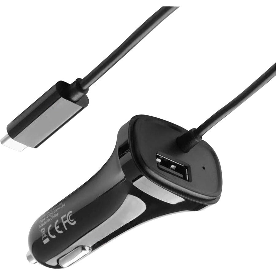 4XEM USB-C Car Charger BLACK - 4XEM USB-C 27W High Speed Car Charger BLACK - 4XUSBCCARCHARGEB - eCommerce Business Prime