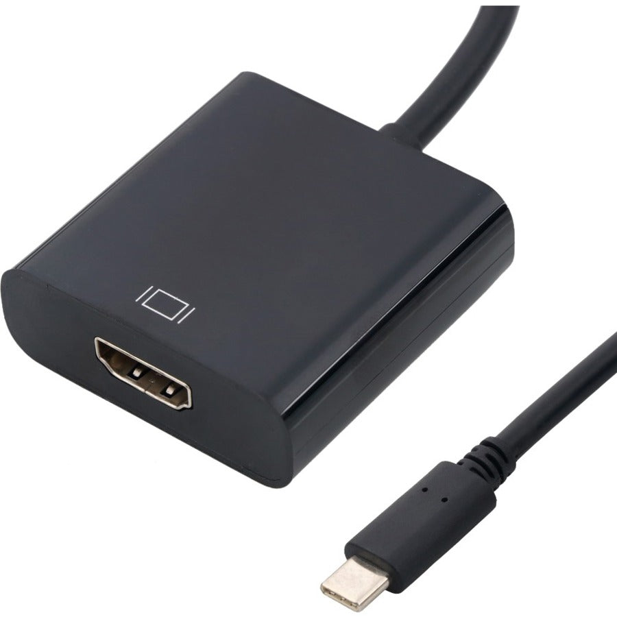 4XEM 10 Inch DisplayPort To VGA Adapter Cable - 1 x Type C USB Male - 1 x HDMI Digital Audio Female - 4096 x 2160 Supported - Gold Connector - Black - 4XUSBCHDMIAB - eCommerce Business Prime