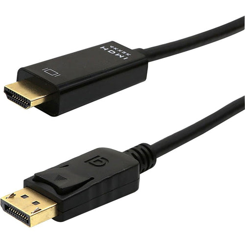 4XEM 4K Displayport to HDMI Cable 3ft - 3 ft DisplayPort/HDMI A/V Cable for Projector, TV, Monitor, Notebook, Audio/Video Device, HDTV, DVD Player, Blu-ray Player - First End: 1 x 19-pin HDMI 2.0 Digi...  - 4XDPHDMI3FT4K - eCommerce Business Prime