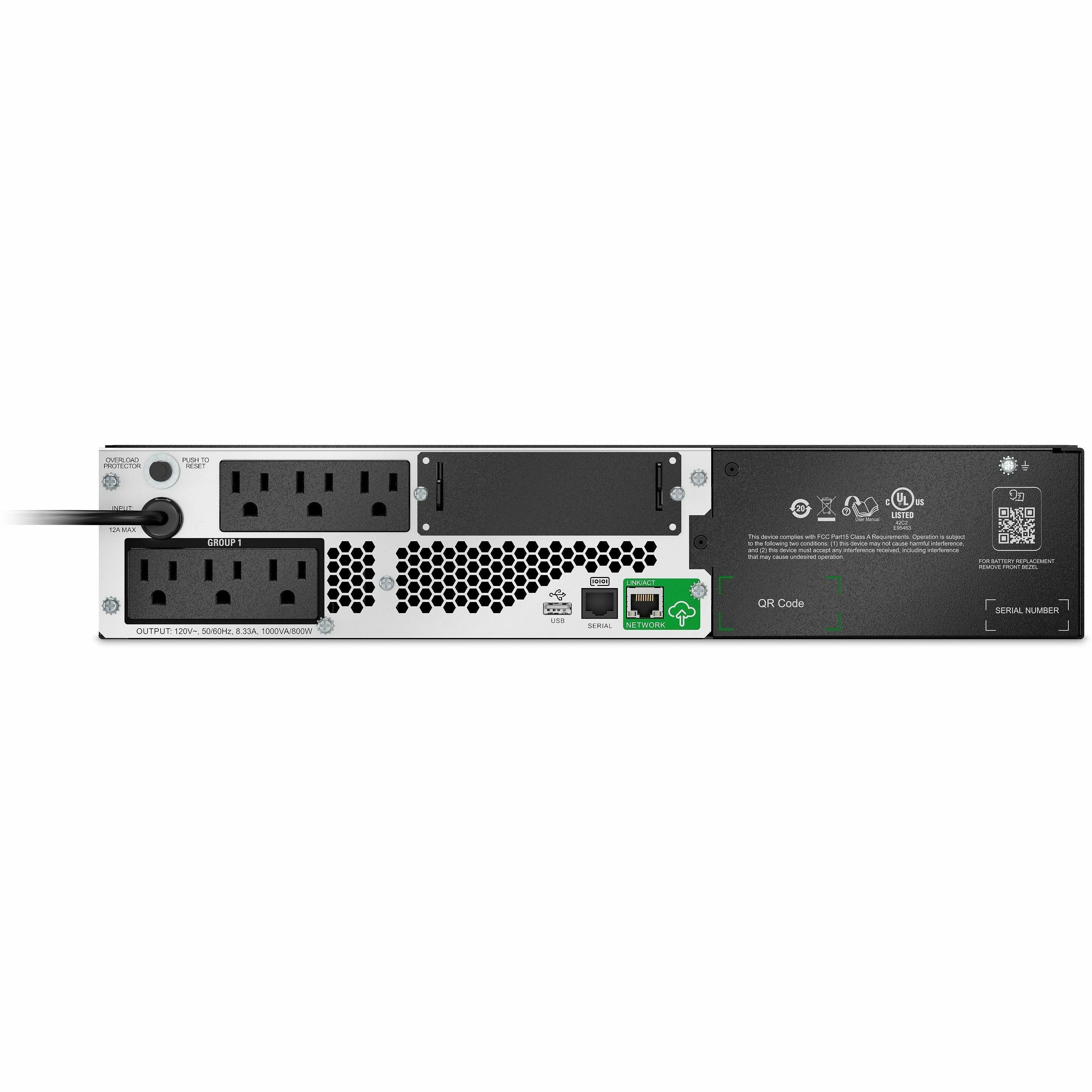 APC by Schneider Electric Smart-UPS Li-Ion, Short Depth 1000VA, 120V With SmartConnect (Not for sale in Vermont) - 2U Rack-mountable - 3 Hour Recharge - 120 V AC Input - 120 V AC Output - 6 x NEMA 5-1...  - SMTL1000RM2UC - eCommerce Business Prime