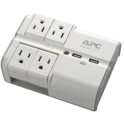 APC by Schneider Electric SurgeArrest Essential 4-Outlet Surge Suppressor/Protector - 4 x NEMA 5-15R, 2 x USB - 1800 VA - 1080 J - 120 V AC Input - PE4WRU3 - eCommerce Business Prime