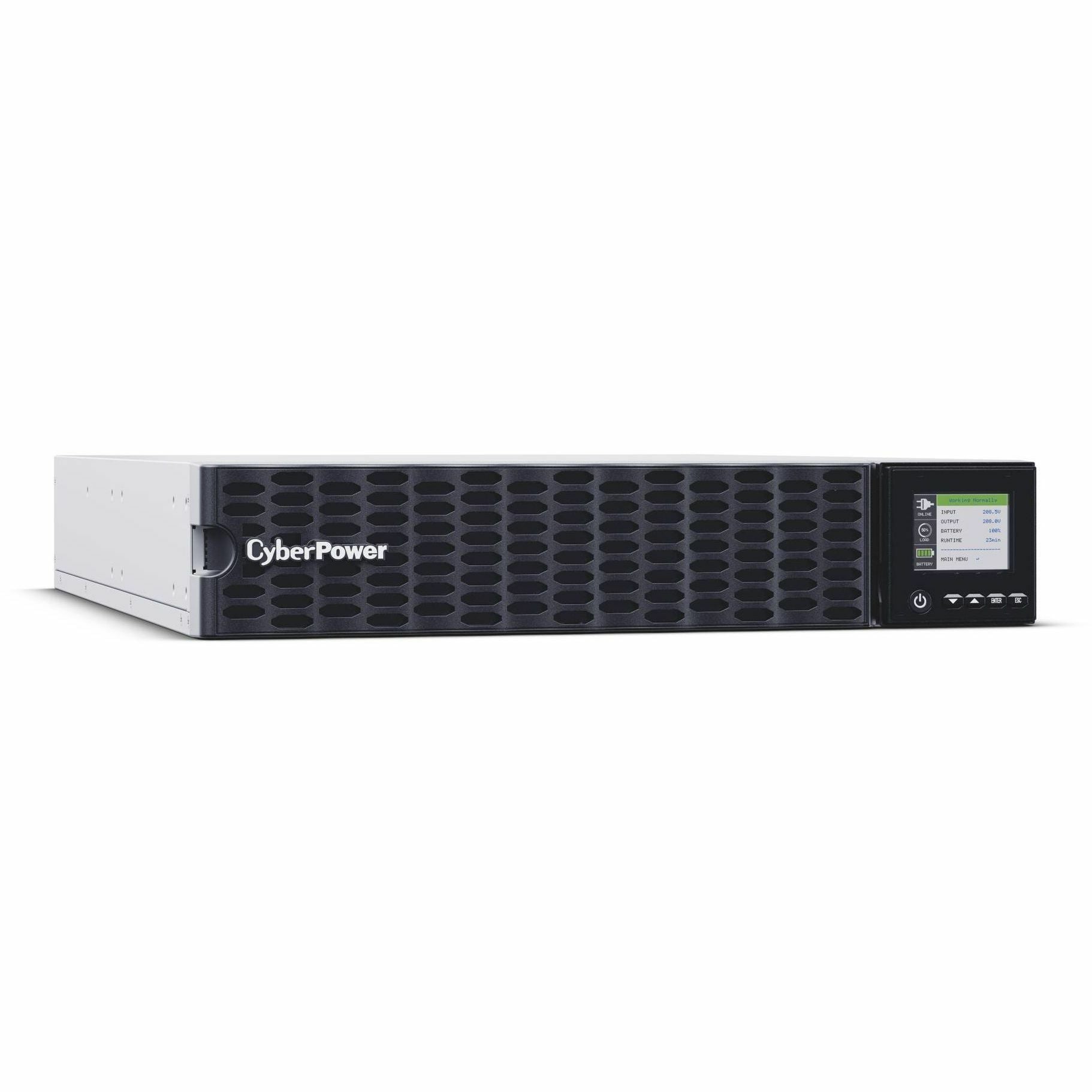 CyberPower OL5KRTHD Smart App Online UPS Systems - 5000VA/5000W, 200 - 240 VAC, Hardwire Terminal (NEMA L6-30P power cord included), 2U, Rack / Tower, Sine Wave, 4 Outlets, LCD, PowerPanel&reg; Busine...  - OL5KRTHD - eCommerce Business Prime