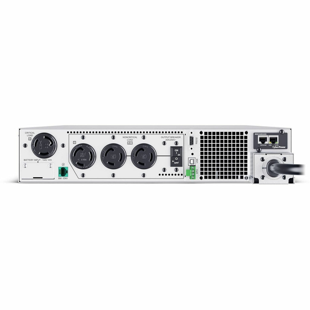 CyberPower OL5KRTHD Smart App Online UPS Systems - 5000VA/5000W, 200 - 240 VAC, Hardwire Terminal (NEMA L6-30P power cord included), 2U, Rack / Tower, Sine Wave, 4 Outlets, LCD, PowerPanel&reg; Busine...  - OL5KRTHD - eCommerce Business Prime
