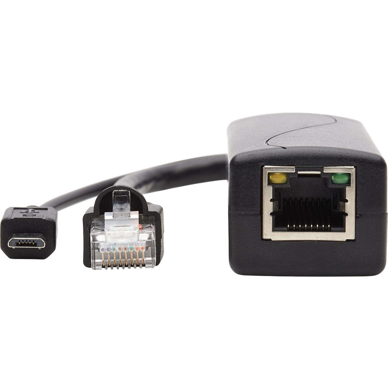 Tripp Lite PoE to USB Micro-B and RJ45 Active Splitter 48V to 5V 1A 100M - 328 ft Maximum Operating Distance - Network (RJ-45) - USB - NPOE-SPL-G-5VMU - eCommerce Business Prime
