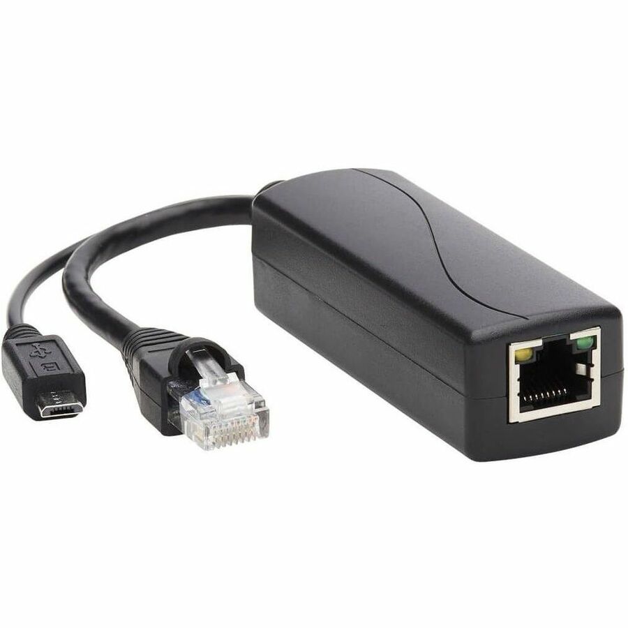 Tripp Lite PoE to USB Micro-B and RJ45 Active Splitter 48V to 5V 1A 100M - 328 ft Maximum Operating Distance - Network (RJ-45) - USB - NPOE-SPL-G-5VMU - eCommerce Business Prime