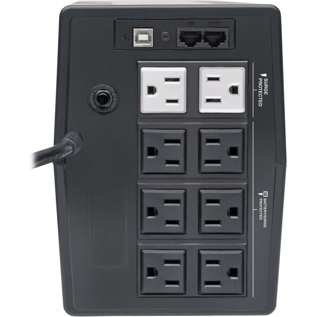 Tripp Lite UPS Tower 800VA 475W Battery Back Up Desktop 120V AVR LCD USB - Tower - AVR - 8 Hour Recharge - 3 Minute Stand-by - 120 V AC Input - 110 V AC, 115 V AC, 120 V AC Output - 8 x NEMA 5-15R - OMNIVS800LCD - eCommerce Business Prime