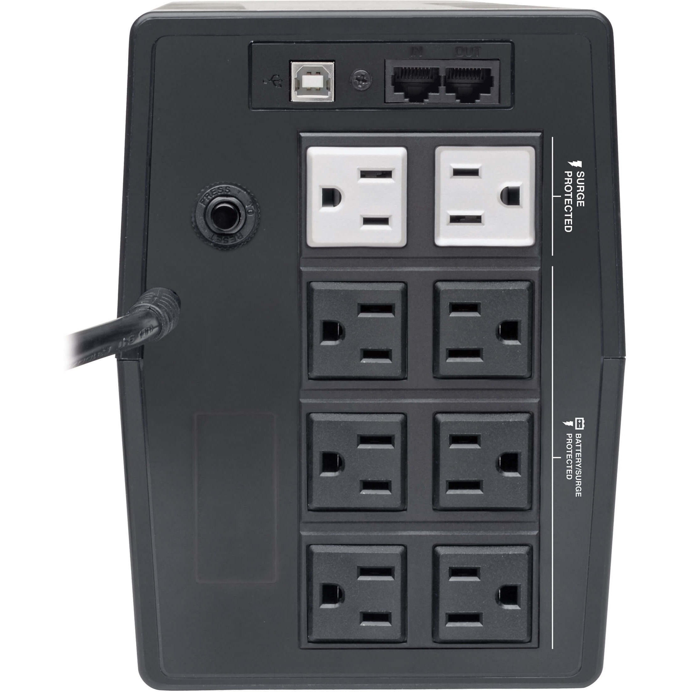 Tripp Lite UPS Tower 800VA 475W Battery Back Up Desktop 120V AVR LCD USB - Tower - AVR - 8 Hour Recharge - 3 Minute Stand-by - 120 V AC Input - 110 V AC, 115 V AC, 120 V AC Output - 8 x NEMA 5-15R - OMNIVS800LCD - eCommerce Business Prime