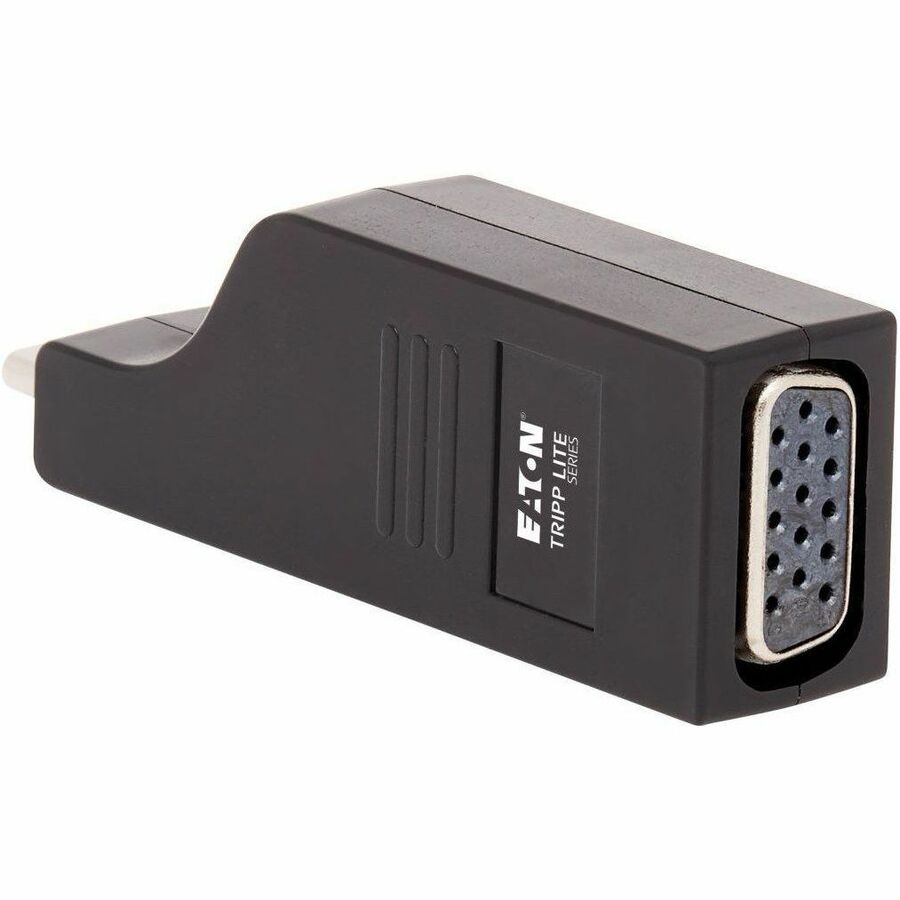 Tripp Lite USB C to VGA Adapter Vertical M/F USB 3.1 Gen 1 1080p USB-C - 1 x USB Type C Male Thunderbolt 3 - 1 x HD-15 Female VGA - 1920 x 1200 Supported - Gold Contact - Black - U444-000-VGA - eCommerce Business Prime