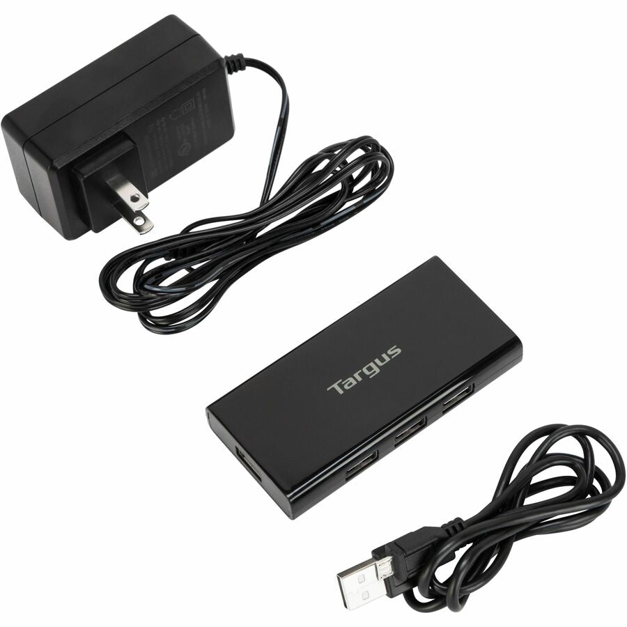 Targus USB 2.0 7-Port Powered Hub - USB 2.0 - External - 7 USB Port(s) - 7 USB 2.0 Port(s) - PC, Mac, Chrome - ACH215TT - eCommerce Business Prime