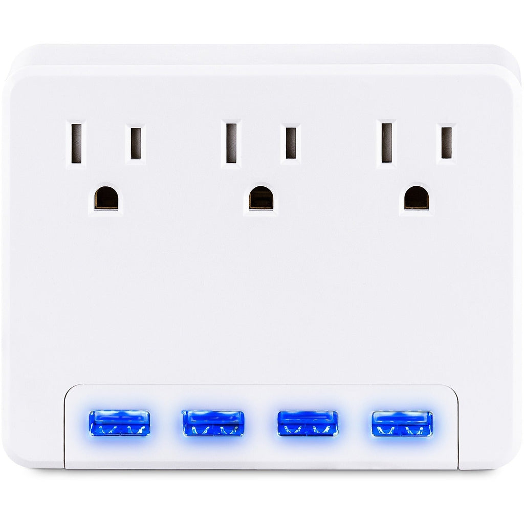CyberPower P3WU Wall Tap Outlet - NEMA 5-15R Outlet(s), NEMA 5-15P Plug Type, Wall Tap Plug Style, White - P3WU - eCommerce Business Prime