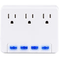 CyberPower P3WU Wall Tap Outlet - NEMA 5-15R Outlet(s), NEMA 5-15P Plug Type, Wall Tap Plug Style, White - P3WU - eCommerce Business Prime
