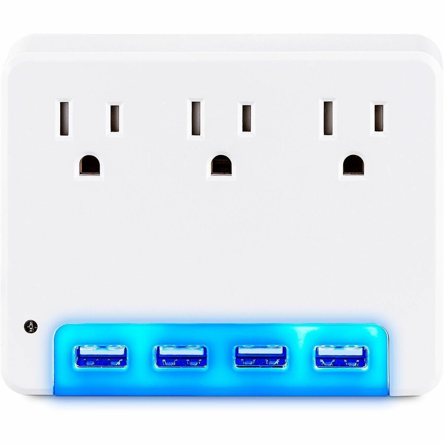 CyberPower P3WUN Wall Tap Outlet - NEMA 5-15R Outlet(s), NEMA 5-15P Plug Type, Wall Tap Plug Style, White - P3WUN - eCommerce Business Prime