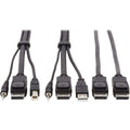 Tripp Lite Dual DisplayPort KVM Cable Kit 4K USB 3.5 mm Audio 3xM/3xM 6ft - 5.91 ft KVM Cable for KVM Switch, Computer, Monitor - First End: 1 x Mini-phone Male Audio, First End: 1 x DisplayPort Male ...  - P783-006-DP - eCommerce Business Prime