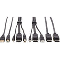 Tripp Lite DisplayPort KVM Cable Kit 4K USB 3.5mm 3xM/3xM USB MM DP MM 10ft - 10 ft KVM Cable for KVM Switch, Computer, Monitor - First End: 1 x Mini-phone Male Audio, First End: 1 x DisplayPort Male ...  - P783-010-DPU