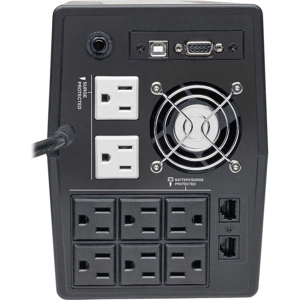 Tripp Lite 1440VA 1200W UPS Smart Tower Battery Back Up Desktop AVR USB LCD - Tower - AVR - 8 Hour Recharge - 2 Minute Stand-by - 120 V AC Input - 120 V AC, 115 V AC, 110 V AC Output - 8 x NEMA 5-15R - SMART1500TSU - eCommerce Business Prime