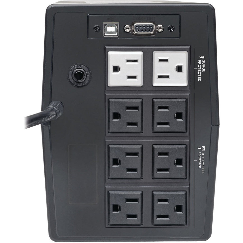 Tripp Lite 750VA 600W UPS Smart Tower Battery Back Up Desktop AVR USB LCD - Tower - AVR - 8 Hour Recharge - 4 Minute Stand-by - 120 V AC Input - 120 V AC, 115 V AC, 110 V AC Output - 8 x NEMA 5-15R - SMART750TSU - eCommerce Business Prime