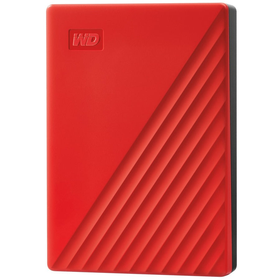 WD My Passport WDBPKJ0040BRD-WESN 4 TB Portable Hard Drive - External - Red - USB 3.0 - 256-bit Encryption Standard - 3 Year Warranty - Retail - WDBPKJ0040BRD-WESN - eCommerce Business Prime