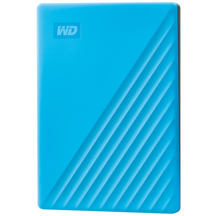WD My Passport WDBYVG0020BBL 2 TB Portable Hard Drive - External - Blue - USB 3.0 - 256-bit Encryption Standard - Retail - WDBYVG0020BBL-WESN - eCommerce Business Prime