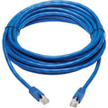 Tripp Lite Cat6a Patch Cable F/UTP Snagless w/ PoE 10G CMR-LP Blue M/M 20ft - 20 ft Category 6a Network Cable for Router, Server, Modem, Hub, Switch, PoE-enabled Device, Surveillance Camera, VoIP Devi...  - N261P-020-BL - eCommerce Business Prime