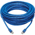 Tripp Lite Cat6a Patch Cable F/UTP Snagless w/ PoE 10G CMR-LP Blue M/M 50ft - 50 ft Category 6a Network Cable for Router, Server, Modem, Hub, Switch, PoE-enabled Device, Surveillance Camera, VoIP Devi...  - N261P-050-BL - eCommerce Business Prime