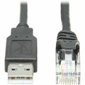 Tripp Lite USB-A to RJ45 Rollover Console Cable Cisco Compatible M/M 6ft - 6 ft RJ-45/USB Data Transfer Cable for Switch, Router, Modem, Computer, Notebook - First End: 1 x RJ-45 Male Network - Second...  - U009-006-RJ45-X - eCommerce Business Prime
