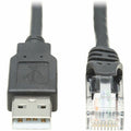Tripp Lite USB-A to RJ45 Rollover Console Cable Cisco Compatible M/M 10ft - 10 ft RJ-45/USB Data Transfer Cable for Switch, Router, Modem, Computer, Notebook - First End: 1 x RJ-45 Male Network - Seco...  - U009-010-RJ45-X - eCommerce Business Prime