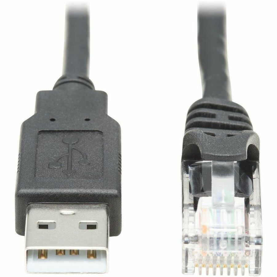 Tripp Lite USB-A to RJ45 Rollover Console Cable Cisco Compatible M/M 10ft - 10 ft RJ-45/USB Data Transfer Cable for Switch, Router, Modem, Computer, Notebook - First End: 1 x RJ-45 Male Network - Seco...  - U009-010-RJ45-X - eCommerce Business Prime