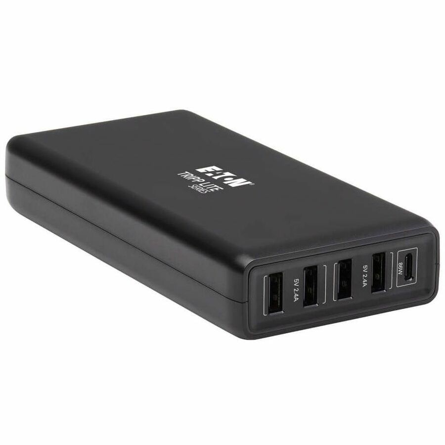 Tripp Lite USB Charging Station 5-Port 4 USB-A Auto Sensing 1 USB C 110W - 120 V AC, 230 V AC Input - 5 V DC/4.80 A, 20 V DC, 15 V DC, 12 V DC Output - U280-005-WS4C1 - eCommerce Business Prime