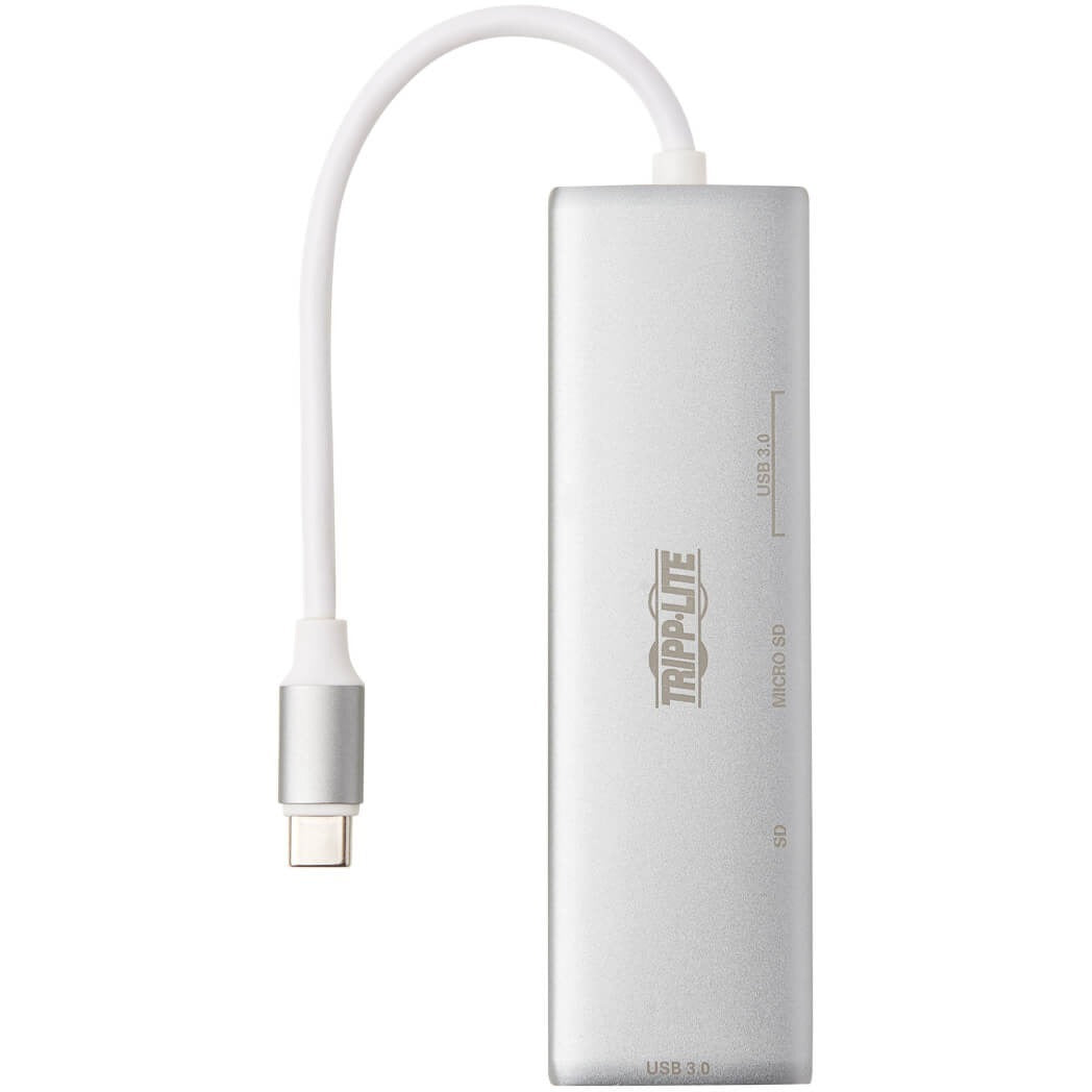 Tripp Lite USB C Multiport Adapter 2x USB-A 1x USB-C Card Reader Silver - USB 3.1 Type C - External - 3 USB Port(s) - 2 USB 3.1 Port(s) - Mac, Chrome OS - U460-002-2AM-C1 - eCommerce Business Prime