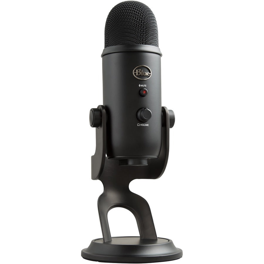 Blue Yeti Wired Condenser Microphone - Stereo - 20 Hz to 20 kHz - Cardioid, Bi-directional, Omni-directional - Desktop, Stand Mountable, Side-address - USB - 988-000100 - eCommerce Business Prime