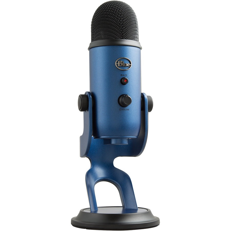 Blue Yeti Wired Condenser Microphone - Stereo - 20 Hz to 20 kHz - Cardioid, Bi-directional, Omni-directional - Desktop, Stand Mountable, Side-address - USB - 988-000101 - eCommerce Business Prime