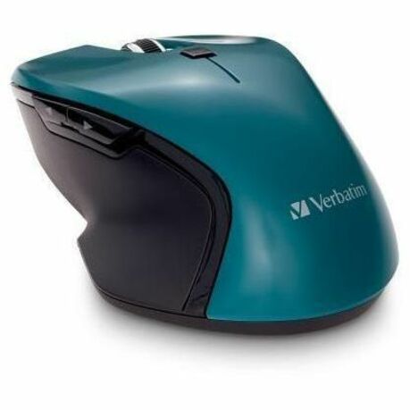 Verbatim USB-C&trade; Wireless Blue LED Mouse - Teal - Blue LED/Optical - Wireless - Radio Frequency - 2.40 GHz - Teal - 1 Pack - USB Type C - 1600 dpi - 6 Button(s) - 70247 - eCommerce Business Prime