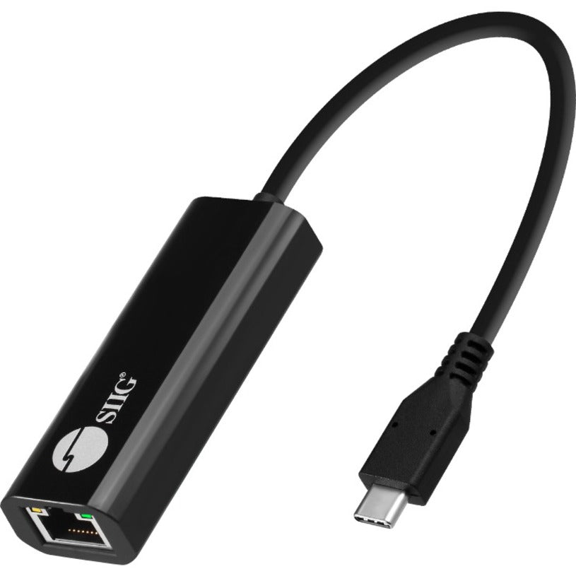 SIIG USB-C to 2.5G Ethernet Adapter - USB 3.1 Type C - 1 Port(s) - 1 - Twisted Pair - 2.5GBase-T - Portable - JU-NE0A11-S1 - eCommerce Business Prime