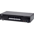 ATEN 4-Port USB3.0 4K DisplayPort Triple Display KVMP Switch - 4 Computer(s) - 4096 x 2160 - 1 x Network (RJ-45) - 8 x USB - 15 x DisplayPort - CS1964 - eCommerce Business Prime