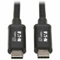 Tripp Lite Thunderbolt 3 Cable 40 Gbps Passive 5A 100W PD 4K USB C M/M 0.5M - 1.64 ft Thunderbolt 3 Video/Data Transfer Cable for MacBook, Chromebook, Ultrabook, External Hard Drive, Docking Station, ...  - MTB3-00M5-5A-B - eCommerce Business Prime