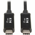 Tripp Lite Thunderbolt 3 Cable 40 Gbps Active 5A 100W PD 4K USB C M/M 1M - 3.28 ft Thunderbolt 3 Video/Data Transfer Cable for MacBook, Chromebook, Ultrabook, External Hard Drive, Docking Station, Mon...  - MTB3-01M-5A-AB - eCommerce Business Prime