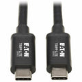 Tripp Lite Thunderbolt 3 Cable 20 Gbps Passive 5A 100W PD 4K USB C M/M 1M - 3.28 ft Thunderbolt 3 Video/Data Transfer Cable for MacBook, Chromebook, Ultrabook, External Hard Drive, Docking Station, Mo...  - MTB3-01M-5A-B - eCommerce Business Prime