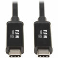 Tripp Lite Thunderbolt 3 Cable 40 Gbps Active 5A 100W PD 4K USB C M/M 2M - 6.56 ft Thunderbolt 3 Video/Data Transfer Cable for MacBook, Chromebook, Ultrabook, External Hard Drive, Docking Station, Mon...  - MTB3-02M-5A-AB - eCommerce Business Prime